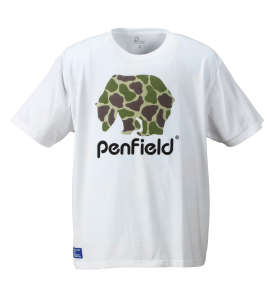 大きいサイズ メンズ Penfield (ペンフィールド) カモベアー半袖Tシャツ