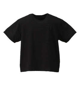 大きいサイズ メンズ Roen grande (ロエン グランデ) 斜め膨れジャガード半袖Tシャツ