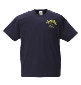 大きいサイズ メンズ LOONEY TUNES (ルーニーテューンズ) チェーン刺繍&プリント半袖Tシャツ