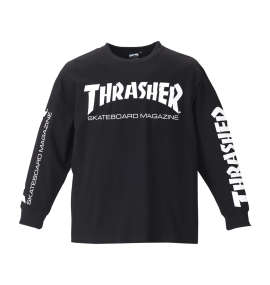 大きいサイズ メンズ THRASHER (スラッシャー) ポケット付長袖Tシャツ