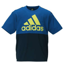 大きいサイズ メンズ adidas (アディダス) ビッグロゴ半袖Tシャツ