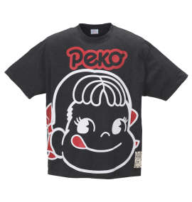 大きいサイズ メンズ PeKo&PoKo (ペコ アンド ポコ) ビッグフェイスプリント半袖Tシャツ
