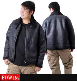 大きいサイズ メンズ EDWIN (エドウィン) B-3ジャケット