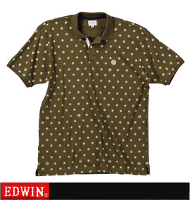 大きいサイズ メンズ EDWIN (エドウィン) 鹿の子ポロシャツ(半袖)