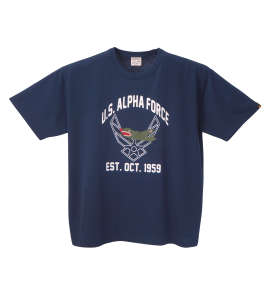 大きいサイズ メンズ ALPHA INDUSTRIES (アルファ インダストリーズ) SHARK 半袖Tシャツ