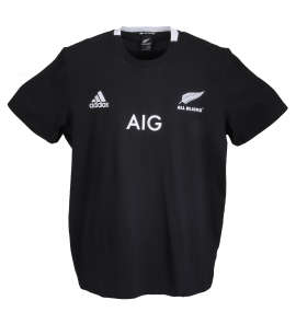 大きいサイズ メンズ adidas (アディダス) All Blacks1stレプリカ半袖Tシャツ