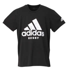 大きいサイズ メンズ adidas (アディダス) Rugby Logo半袖Tシャツ
