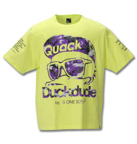 大きいサイズ メンズ b-one-soul (ビーワンソウル) DUCK DUDEカラーカモ半袖Tシャツ