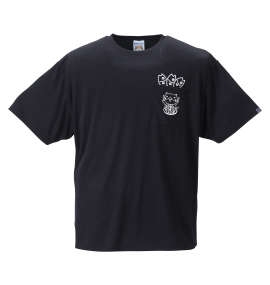 大きいサイズ メンズ NECOBUCHI-SAN (ネコブチサン) ポケット付DRYハニカムメッシュ半袖Tシャツ