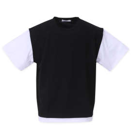 launching pad ジョーゼットフェイクレイヤード半袖Tシャツ