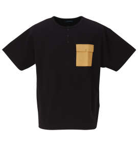 大きいサイズ メンズ COLLINS (コリンズ) TPUフクレジャガードヘンリーネック半袖Tシャツ