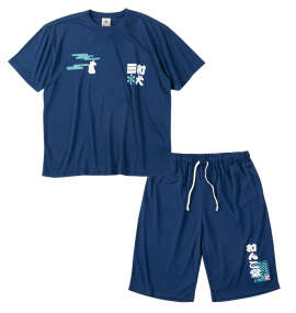 黒柴印和んこ堂&nbsp;和波半袖Tシャツ+ハーフパンツ