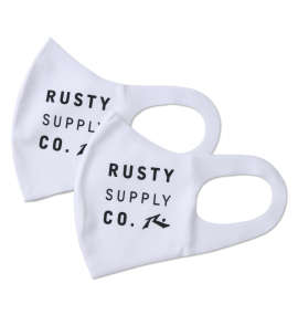 RUSTY 大きめサイズ接触冷感・UVカットマスク(2枚セット)