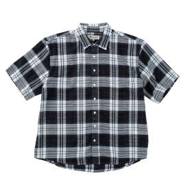 H by FIGER&nbsp;メッシュチェックレギュラー半袖シャツ
