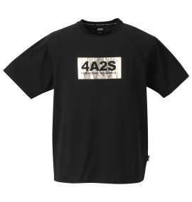 大きいサイズ メンズ 4A2S (フォーエーニエス) BOXロゴ半袖Tシャツ