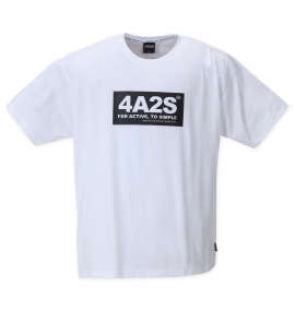 大きいサイズ メンズ 4A2S (フォーエーニエス) ボックスロゴ半袖Tシャツ