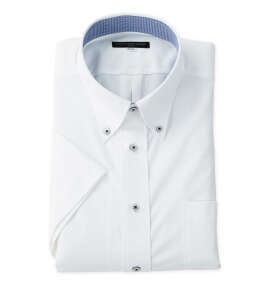 MICHIKO LONDON KOSHINO MLK&nbsp;ノンアイロンニットB.D半袖シャツ