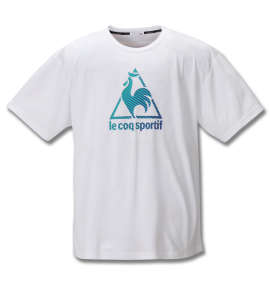 大きいサイズ メンズ LE COQ SPORTIF (ルコックスポルティフ) サンスクリーンピンメッシュ半袖Tシャツ