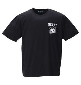 大きいサイズ メンズ BETTY BOOP (ベティ ブープ) 刺繍プリント半袖Tシャツ
