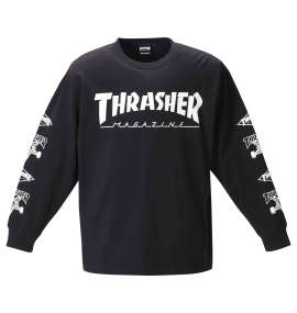 大きいサイズ メンズ THRASHER (スラッシャー) 長袖Tシャツ