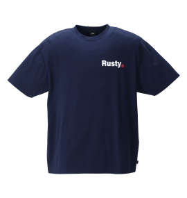 大きいサイズ メンズ RUSTY (ラスティ) プリント半袖Tシャツ