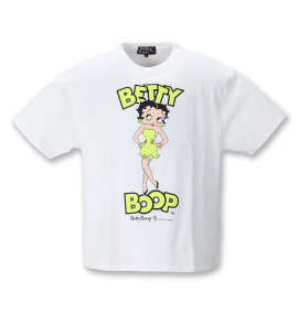 大きいサイズ メンズ BETTY BOOP (ベティ ブープ) ネオンカラープリント半袖Tシャツ