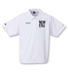 大きいサイズ メンズ NEW ERA (ニューエラ) Multi Logoカノコ半袖ポロシャツ