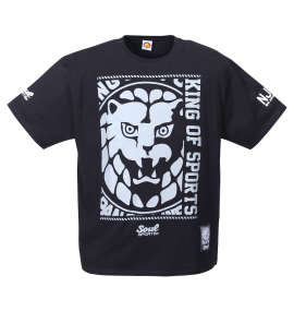 SOUL SPORTS×新日本プロレス 新日本プロレスコラボライオン大判ロゴ半袖Tシャツ