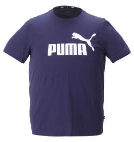 大きいサイズ メンズ PUMA (プーマ) エッセンシャルロゴ半袖Tシャツ