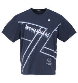 大きいサイズ メンズ LE COQ SPORTIF (ルコックスポルティフ) 杢スムースグラフィックプラクティス半袖Tシャツ