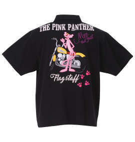 大きいサイズ メンズ PINK PANTHER×FLAGSTAFF (フラッグスタッフ) ピンクパンサー半袖ポロシャツ