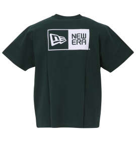 大きいサイズ メンズ NEW ERA (ニューエラ) フロント&バックボックスロゴ半袖Tシャツ