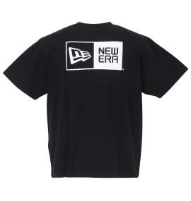 大きいサイズ メンズ NEW ERA (ニューエラ) フロント&バックボックスロゴ半袖Tシャツ