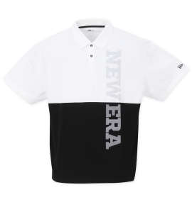 大きいサイズ メンズ NEW ERA®GOLF (ニューエラ®ゴルフ) カラーブロック半袖ポロシャツ