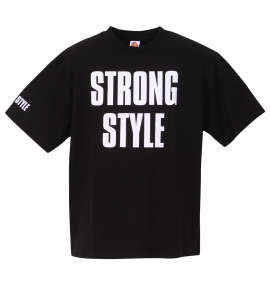 大きいサイズ メンズ 新日本プロレス (シンニホンプロレス) STRONG STYLE半袖Tシャツ