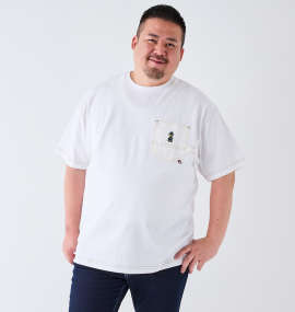 大きいサイズ メンズ Coleman (コールマン) USAコットンポケット付ペインター半袖Tシャツ