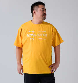 大きいサイズ メンズ MOVESPORT (ムーブスポーツ) SUNSCREEN TOUGHオーセンティックロゴ半袖Tシャツ