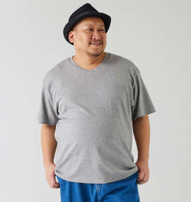 大きいサイズ メンズ Mc.S.P (エムシーエスピー) オーガニックコットンミジンボーダーVネック半袖Tシャツ