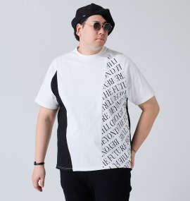 大きいサイズ メンズ Re:luxi (リラクシー) 切替半袖Tシャツ
