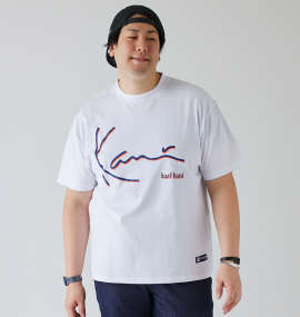 大きいサイズ メンズ KARL KANI (カール カナイ) 天竺半袖Tシャツ