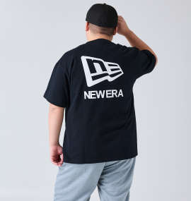 大きいサイズ メンズ NEW ERA (ニューエラ) フラッグ&ワードマーク半袖Tシャツ