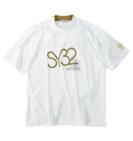 SY32 by SWEET YEARS&nbsp;ビッグロゴ半袖モックネックシャツ