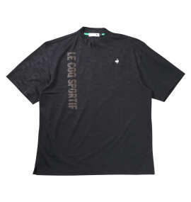 LE COQ SPORTIF GOLF チェックジャガード半袖モックネックシャツ