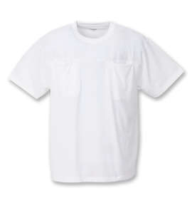 大きいサイズ メンズ 楽スマ (ラクスマ) 汗染み軽減樽型半袖Tシャツ