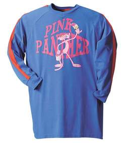 大きいサイズ メンズ PINK PANTHER (ピンクパンサー) ラグランTシャツ