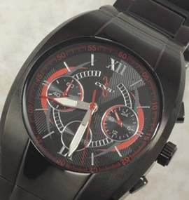 大きいサイズ メンズ COGU (コグ) クロノグラフ腕時計