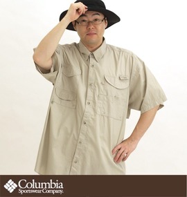 大きいサイズ メンズ COLUMBIA (コロンビア) フィッシングシャツ