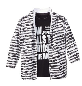 大きいサイズ メンズ COLLINS (コリンズ) パーカー+WネックTシャツ(半袖)