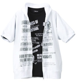 大きいサイズ メンズ WILD LIFE (ワイルドライフ) パーカー+Tシャツ(半袖)
