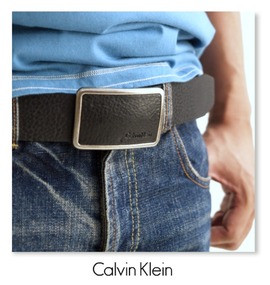 大きいサイズ メンズ CALVIN KLEIN (カルバンクライン) レザーベルト